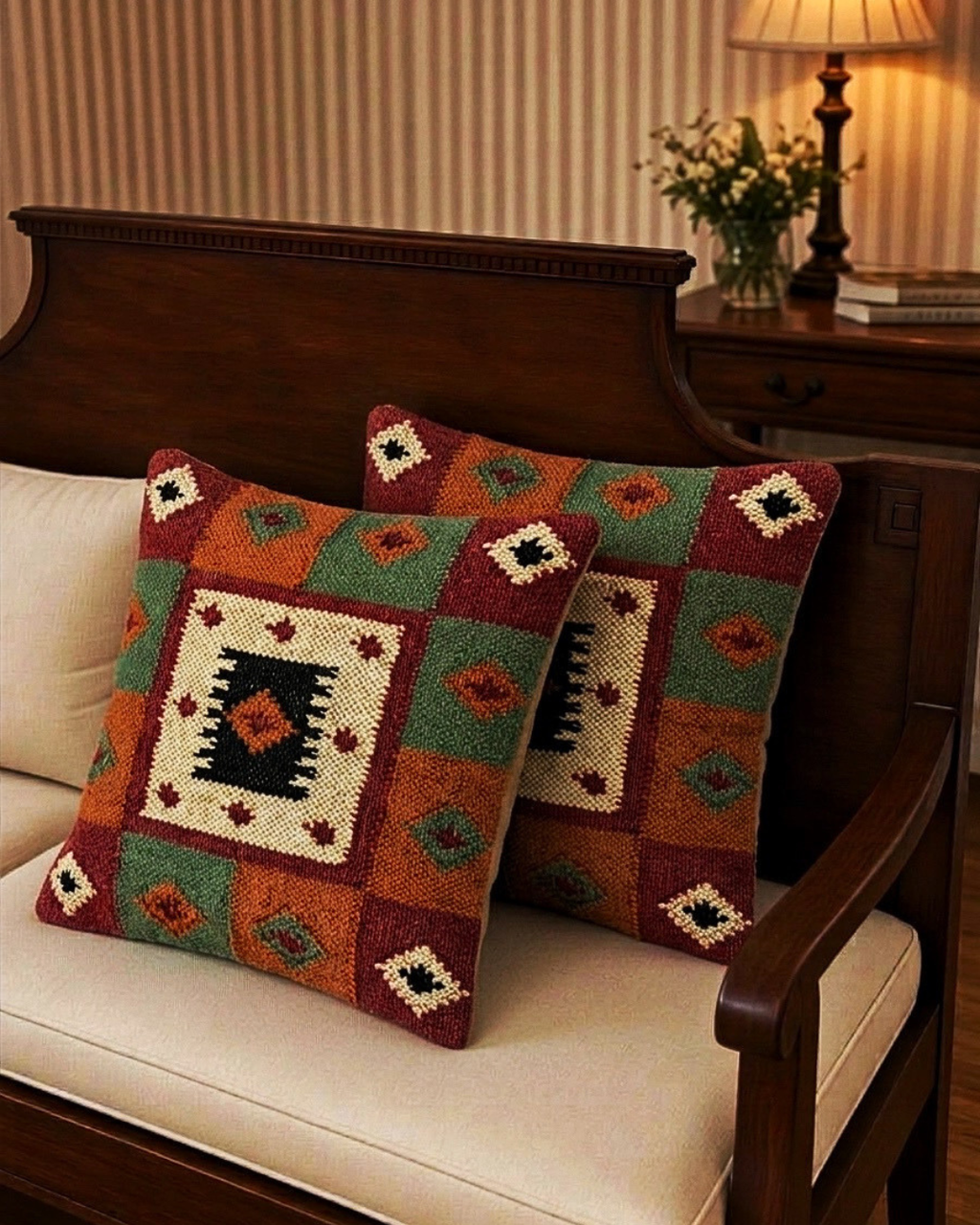 Handwoven Wool & Jute Cushions